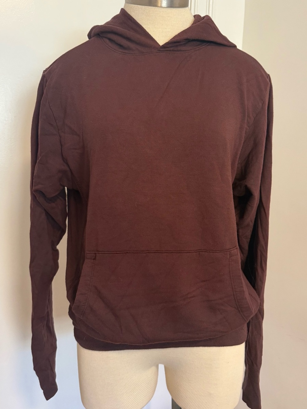 NWOT! INAMORATA Brown Soft Hoodie w/ Logo Back XXS